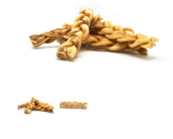 Runderkophuid gevlochten Natuurlijke kauwsnack