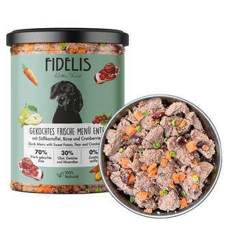 Fidelis &ndash; Eend &amp; Zoete Aardappel &ndash; Gekookte Voeding