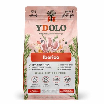 Ydolo 100% Natural &ndash; Semi Moist Dog Food Iberico &ndash; Proefzakje 100 gram