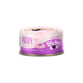 Lucky Lou&reg; EXTRA FOOD Makreelfilet met tonijn en wortel in gelei 