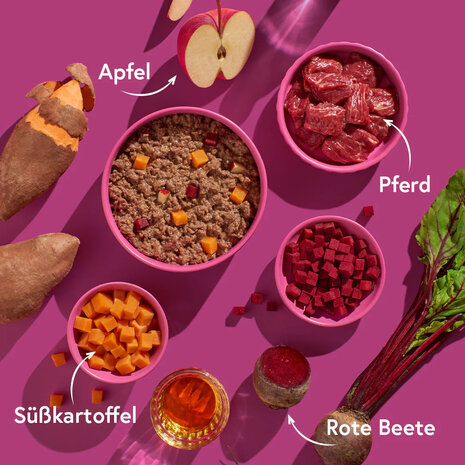 Fred & Felia Paard met zoete aardappelen 