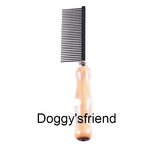 Kam met houten greep antistatisch Middel - Doggysfriend Kam met houten greep antistatisch Middel - Doggysfriend