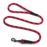 MENDOTA SNAP LEASH - SMALL Black-Ice-Red MENDOTA SNAP LEASH - SMALL Black-Ice-Red